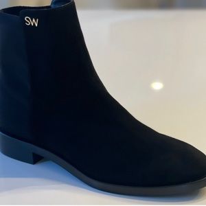 Stuart Weitzman Kye City Bootie - Black Suede, Size 7.5 - NEVER BEEN WORN